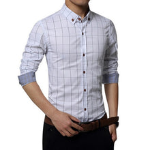 Load image into Gallery viewer, SHUJIN 5XL Casual Long Sleeve Formal Shirts Men Slim Fit Basic Business Dress Shirts Office Social Blouse Shirts Homme Tops