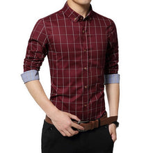 Load image into Gallery viewer, SHUJIN 5XL Casual Long Sleeve Formal Shirts Men Slim Fit Basic Business Dress Shirts Office Social Blouse Shirts Homme Tops