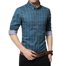Load image into Gallery viewer, SHUJIN 5XL Casual Long Sleeve Formal Shirts Men Slim Fit Basic Business Dress Shirts Office Social Blouse Shirts Homme Tops
