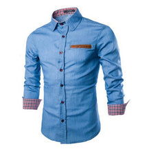 Load image into Gallery viewer, ZOGAA 2019 Hot New Brand Men's Spring Autumn Long Sleeve Male Shirt Cotton Business Slim Fit Shirt Streetwear Casual Shirts